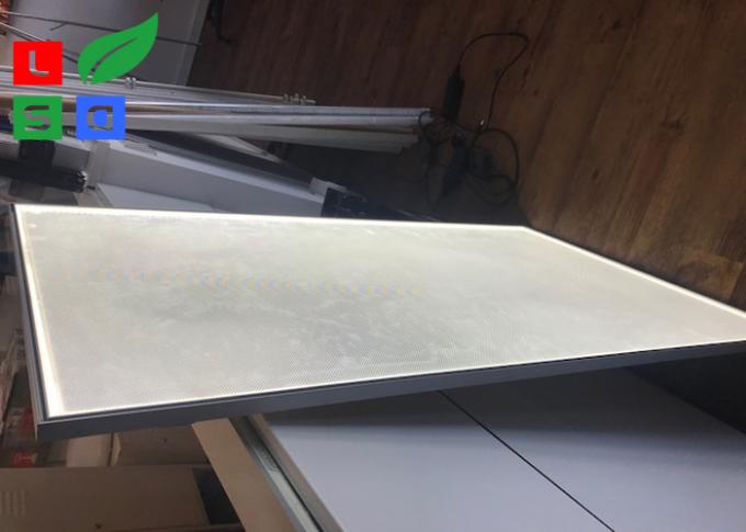 25 ultra dünner des LED-Rand-Lit-von hinten beleuchteten Millimeter Gewebe-Lightbox mit LGP für Einkaufszentrum-Werbung