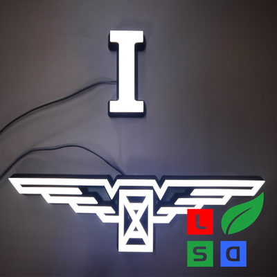 Gesichts-Lit-Block Acryl-3D Logo Signage für Kettenladen
