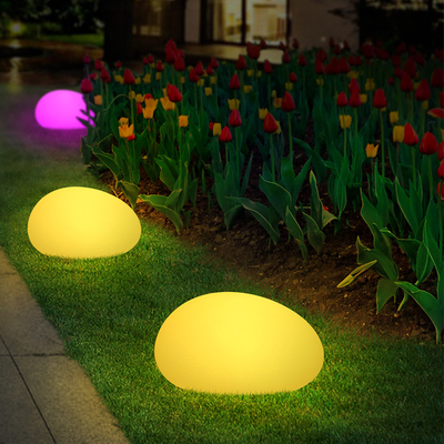 Außen Garten Stein Solar Lawn Licht Boden Stecker Farbenfrohe LED-Solarleuchten