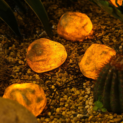 Außen Simulation Stein Solar String Lichter Wasserdicht für Zuhause Park Innenhof Balkon Ambiente